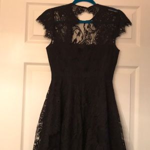 Black lace dress